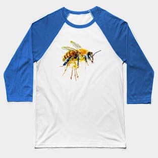 Watercolor Bee Baseball T-Shirt